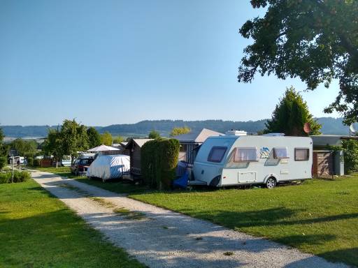 Der Campingplatz des Gasthof Waldmühle in Freienfels