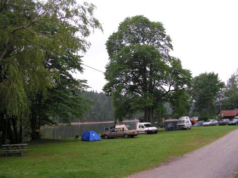 Blick über einen Teil des Kinnekulle Camping
