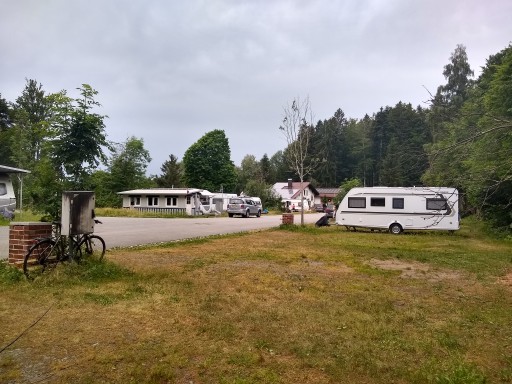 Die oberen Stellplätze des Camping am Nationalpark