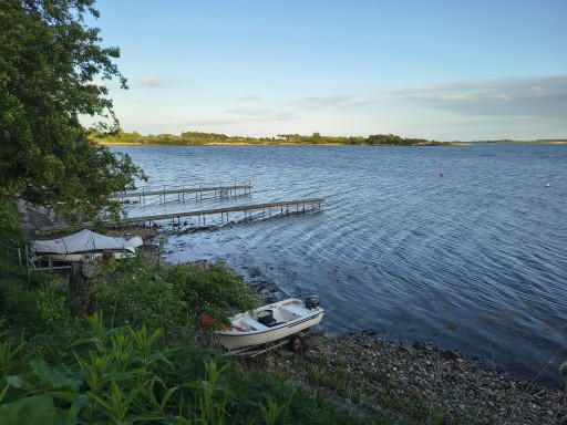 Der Badebereich des Nab Strand Camping